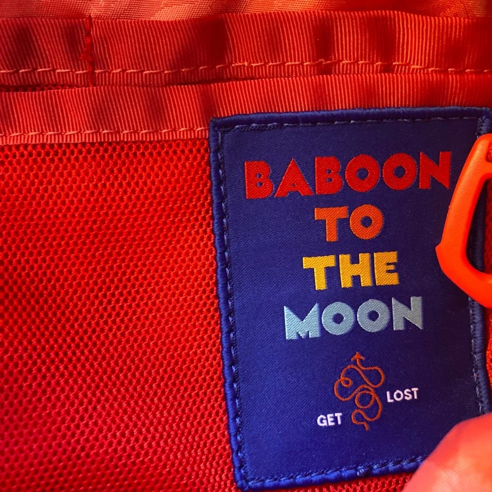 Baboon To The Moon Red Cordura Nylon Fanny Pack Cross Body Adjustable Strap - Picture 4 of 9